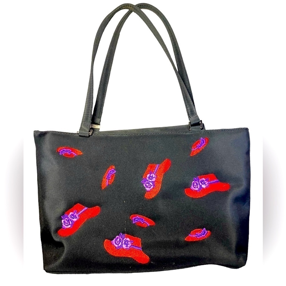 SOLD
🌟
Red Hat Society ~ Embroidered Bling Small Purse case tote bag unique